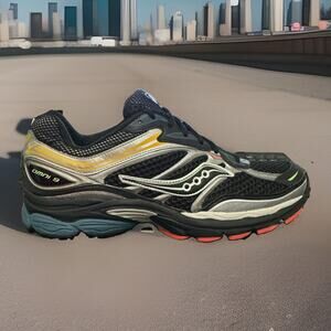 New Men's Size 8.5 Saucony Progrid Omni 9 Black Multicolor Noir S70739-28